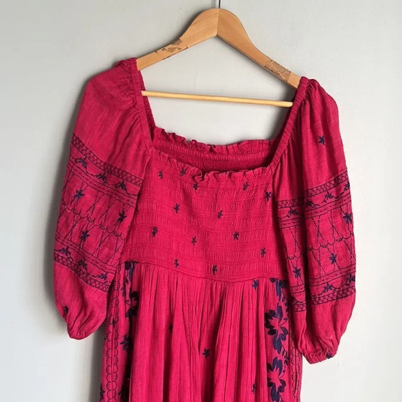 NEW Anthropologie Bonnie Smocked Midi Dress - Picture 4 of 12